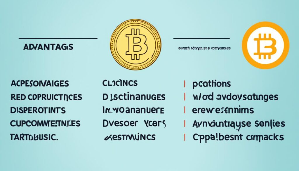 Vantagens e desvantagens do investimento em criptomoedas