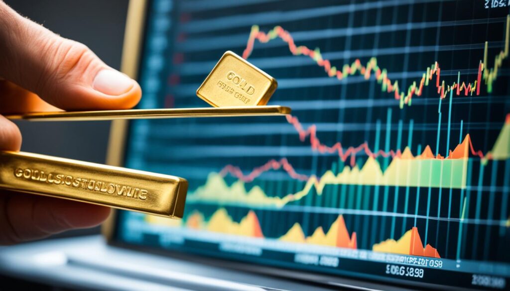 negociação de ouro