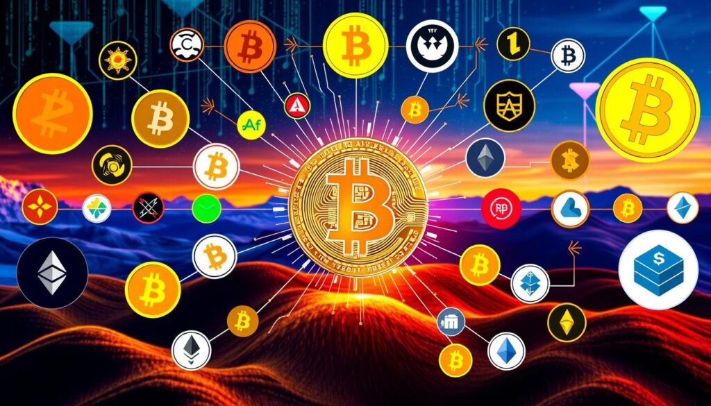 Comparação de criptomoedas