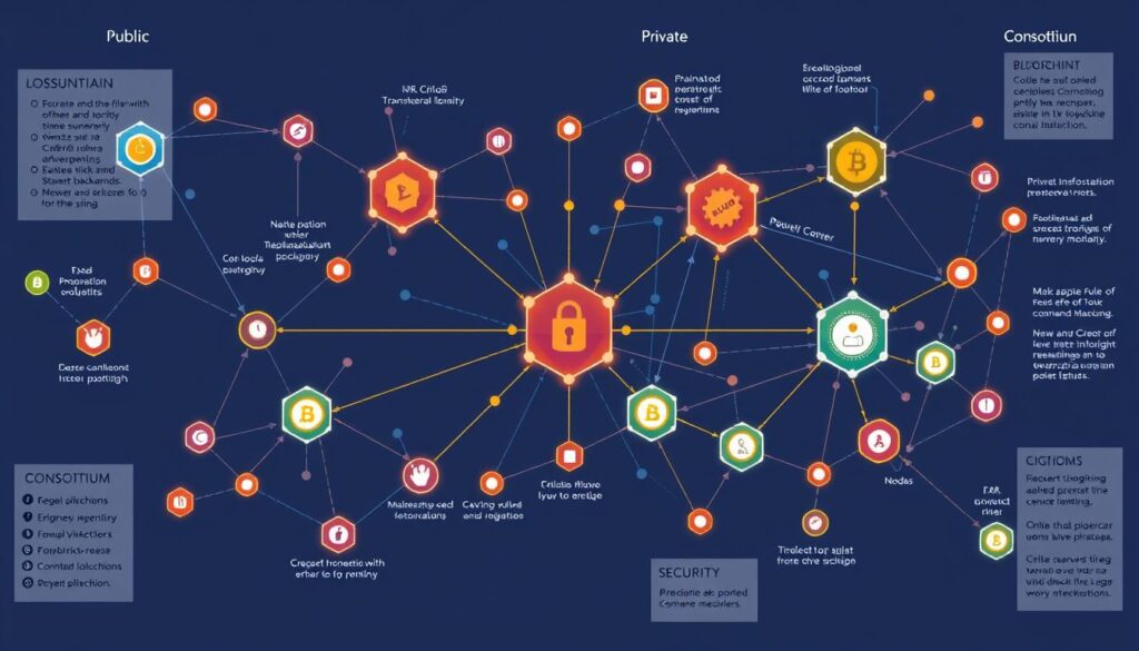 tipos de redes blockchain